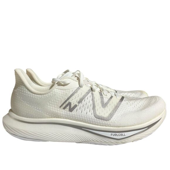 New Balance Shoes Mens 12 D White Fuelcell Rebel V3 Running Silver MFCXMW3 *READ